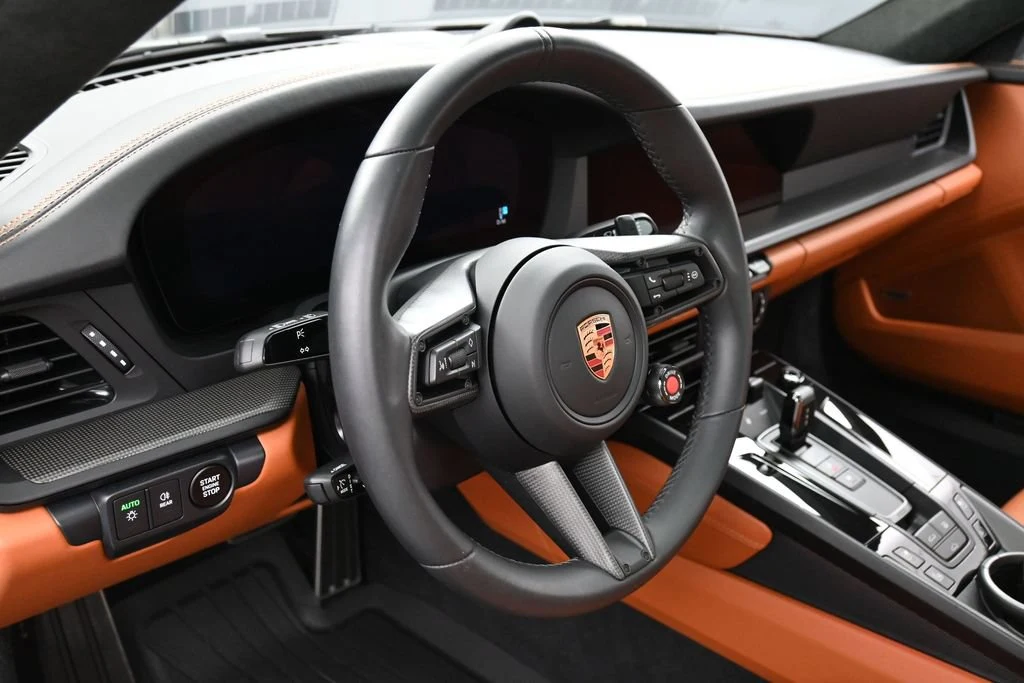 2026 Porsche 911 Carrera GTS interior, Basalt Black/Classic Cognac