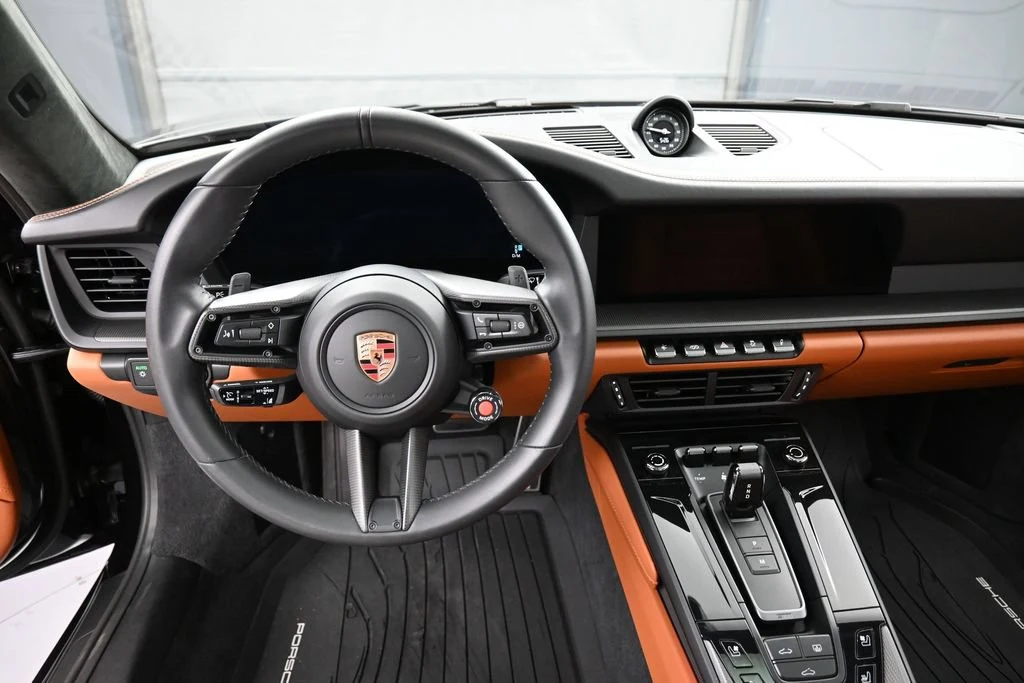 2026 Porsche 911 Carrera GTS interior, dashboard, Basalt Black/Classic Cognac