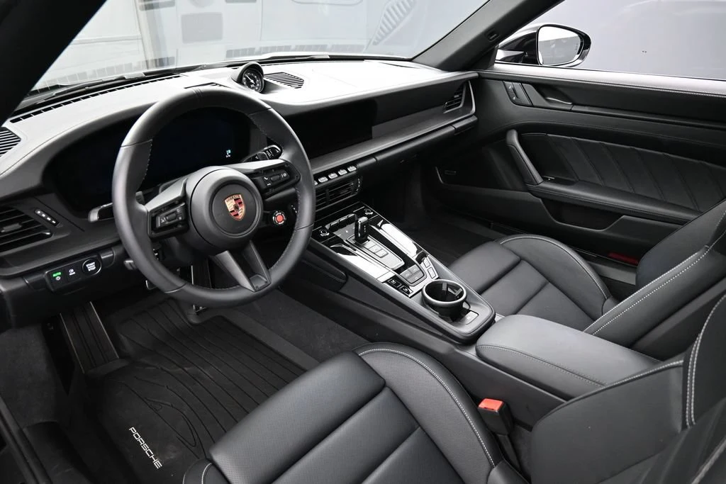 2026 Porsche 911 Carrera 4 GTS Cabriolet interior, Black