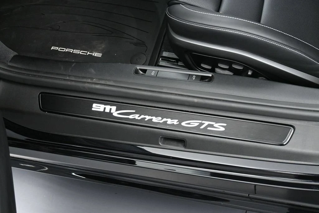 2026 Porsche 911 Carrera 4 GTS Cabriolet interior, door sill, Black