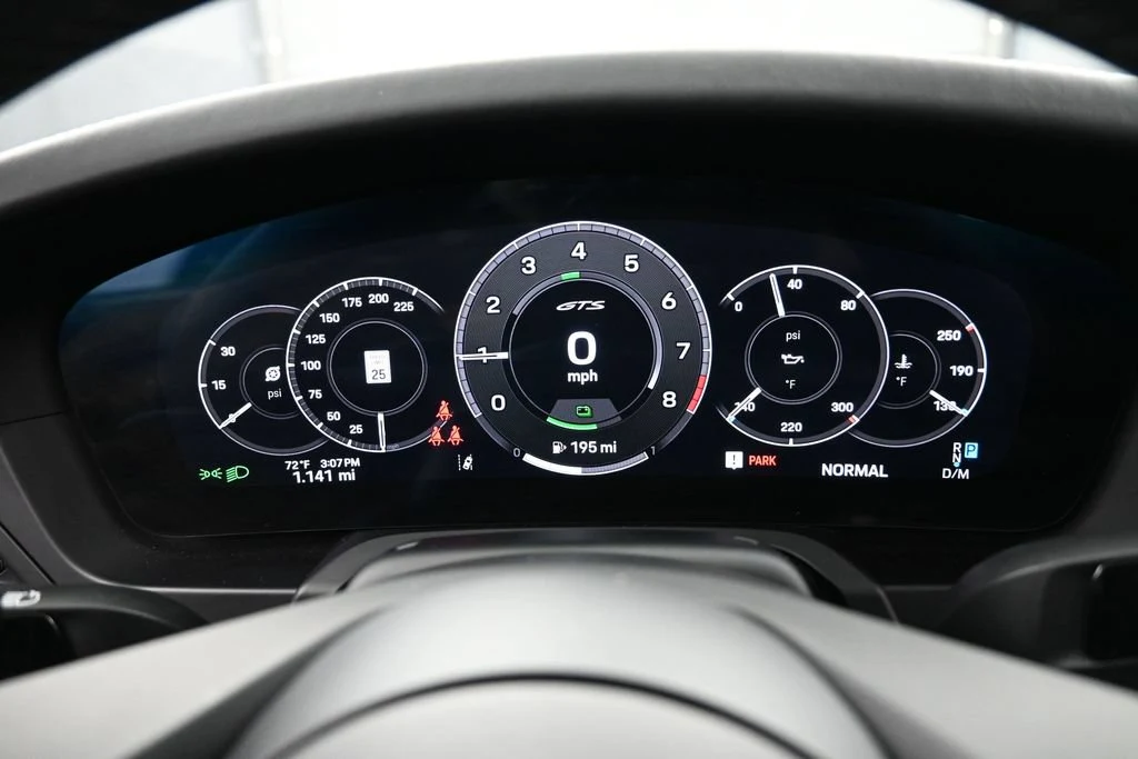 2026 Porsche 911 Carrera 4 GTS Cabriolet interior, Black