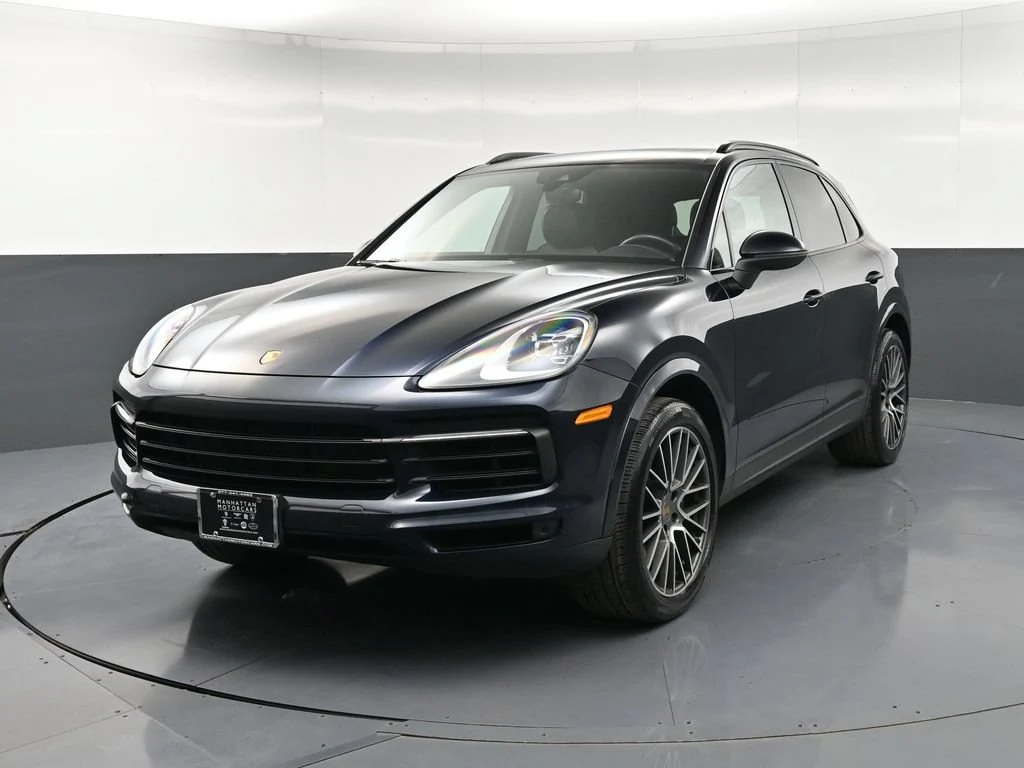 2022 Porsche Cayenne for sale, front three-quarter view, Blue