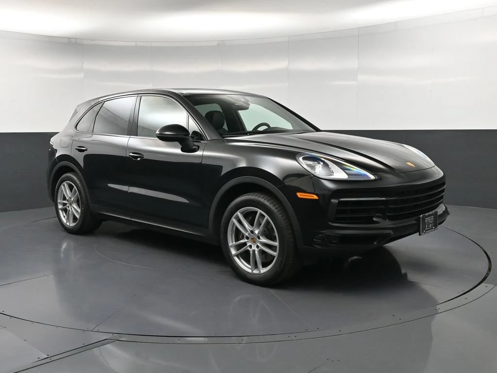 2023 Porsche Cayenne for sale, front three-quarter view, Black