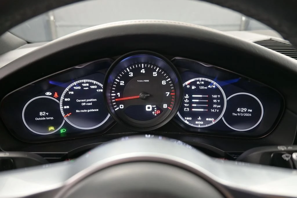 2023 Porsche Cayenne Platinum Edition interior, Black/Bordeaux Red