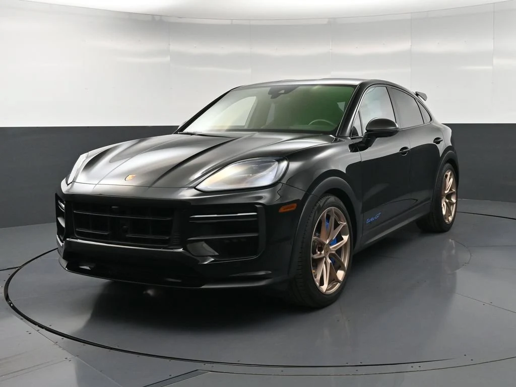 2024 Porsche Cayenne Turbo GT for sale, front three-quarter view, Black