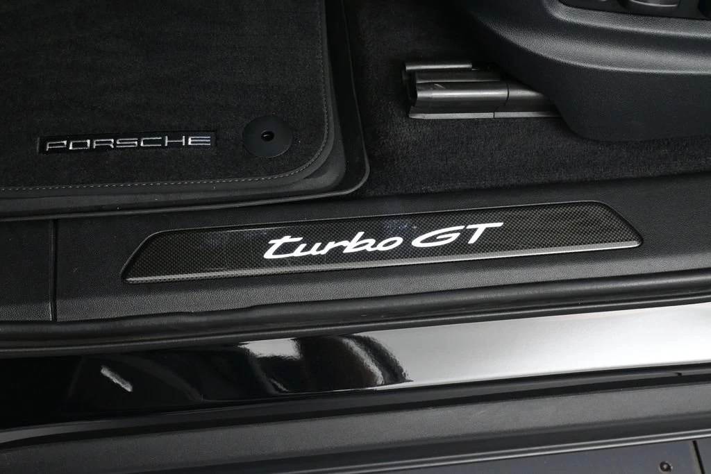 2024 Porsche Cayenne Turbo GT interior, door sill, Black