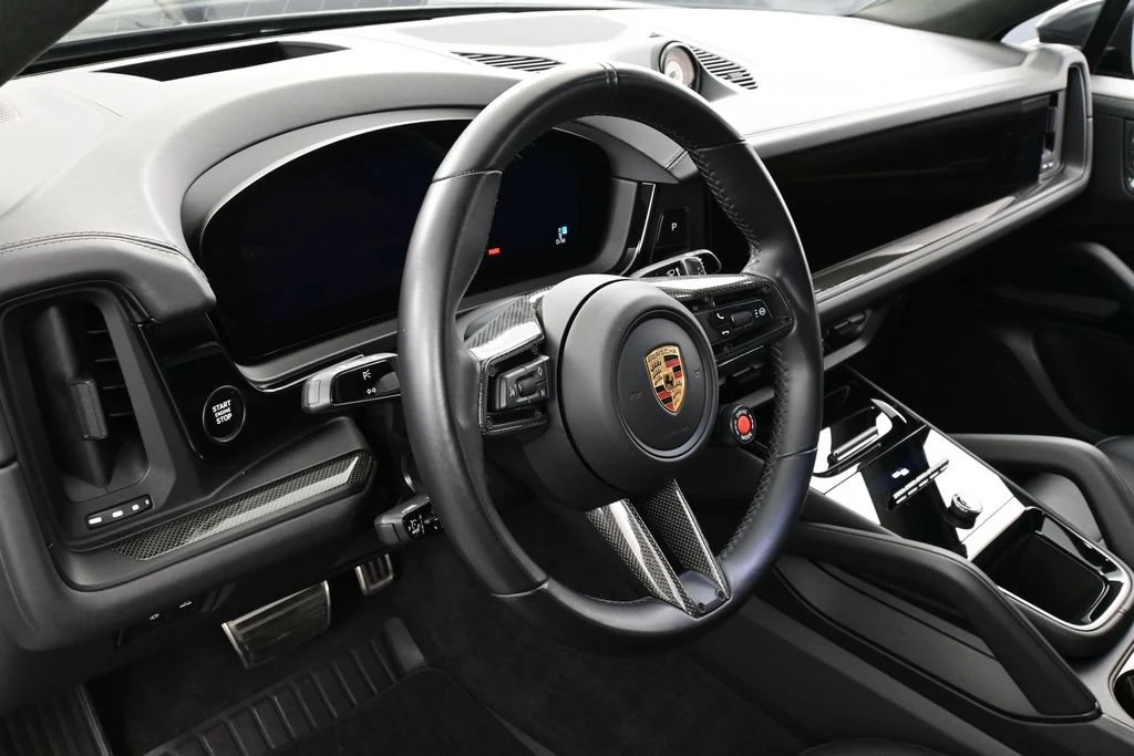 2024 Porsche Cayenne Turbo GT interior, dashboard, Black