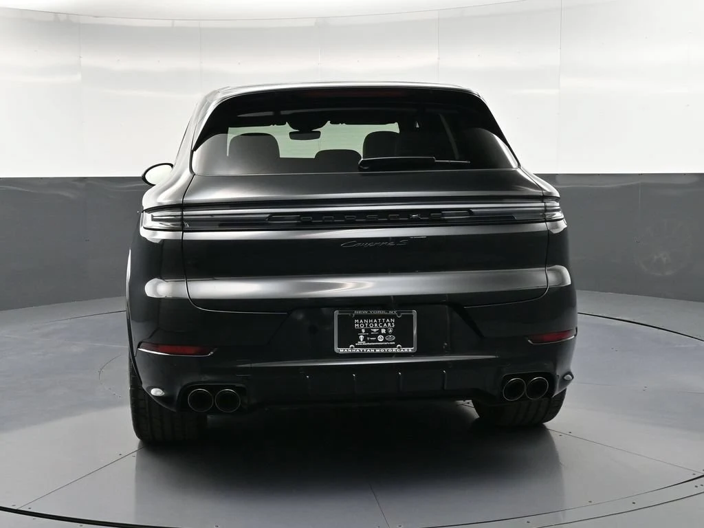 2025 Porsche Cayenne S, rear three-quarter view, Black