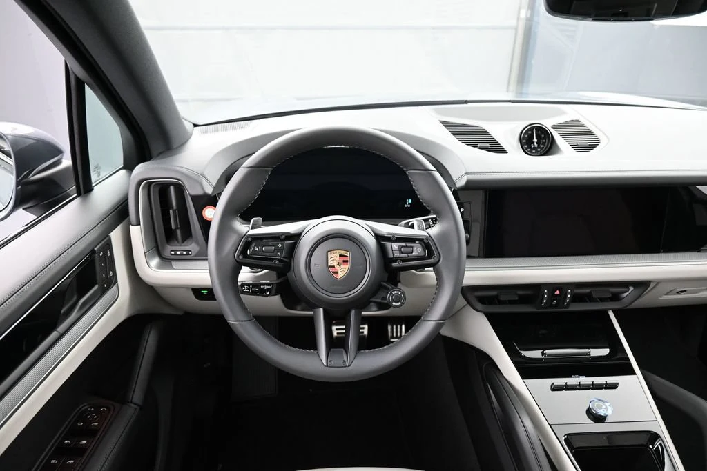 2026 Porsche Cayenne S interior, dashboard, Black/Chalk