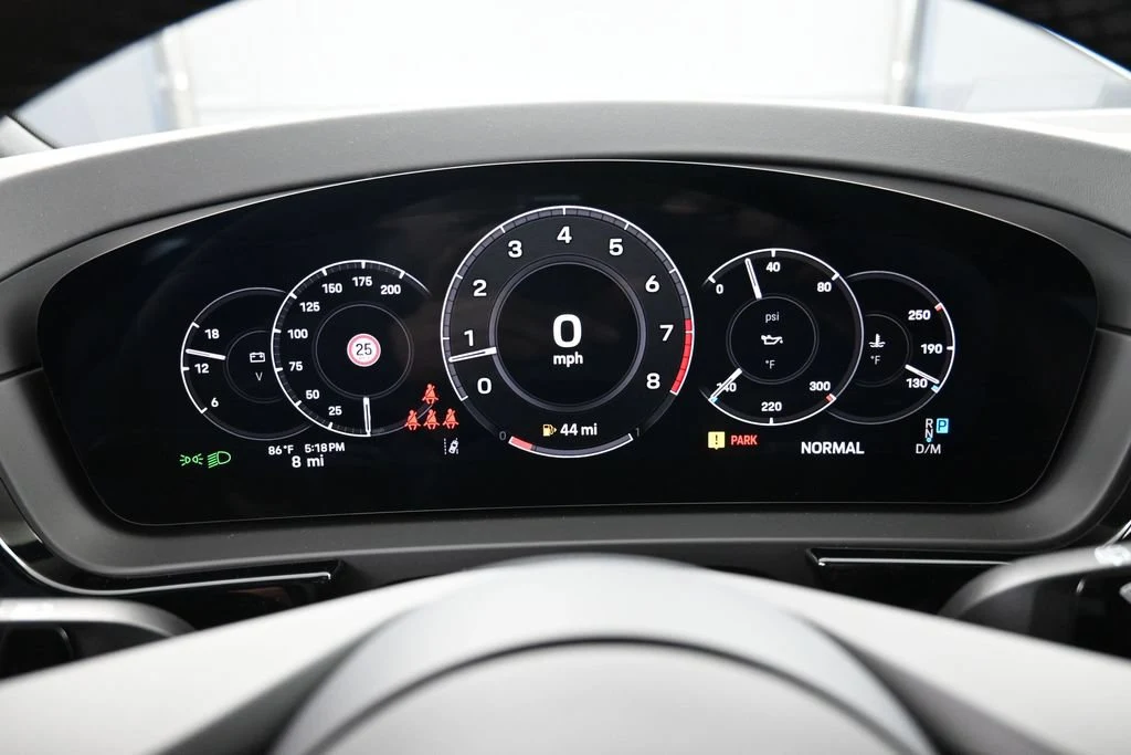2026 Porsche Cayenne S interior, Black/Chalk