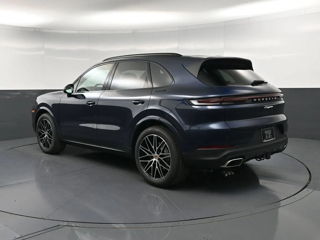 2026 Porsche Cayenne, rear three-quarter view, Blue