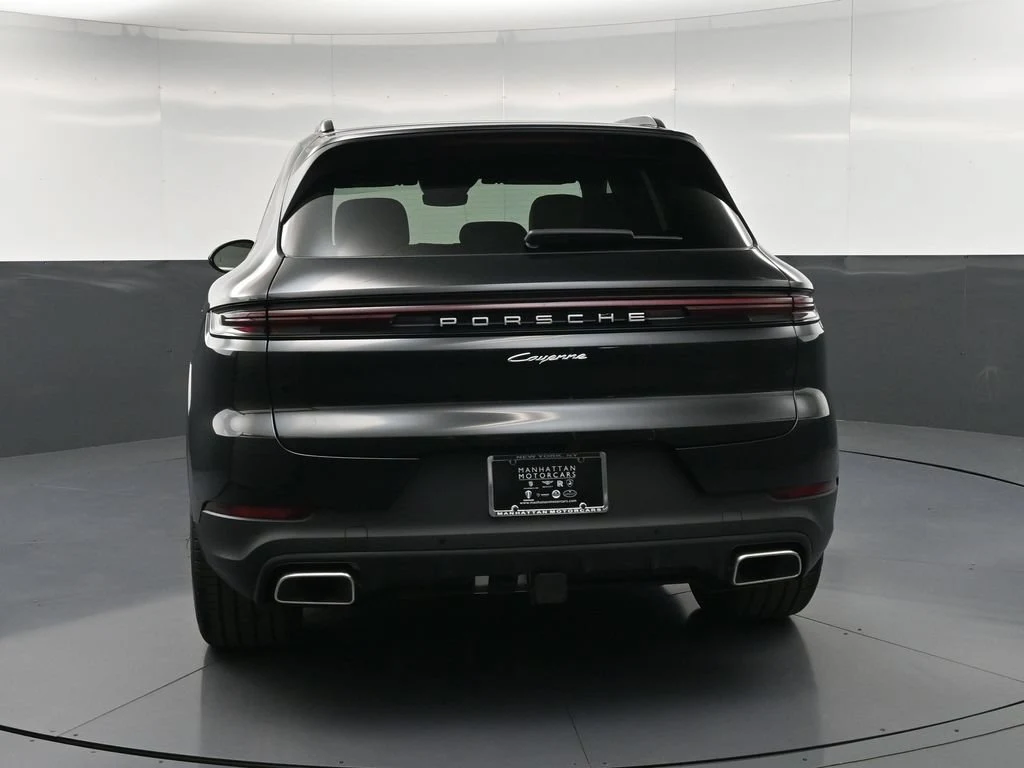 2026 Porsche Cayenne, rear three-quarter view, Black