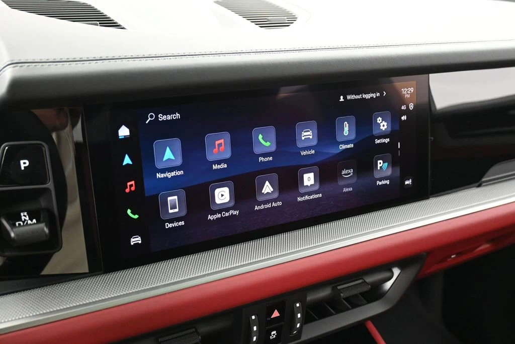 2026 Porsche Cayenne interior, Black/Bordeaux Red