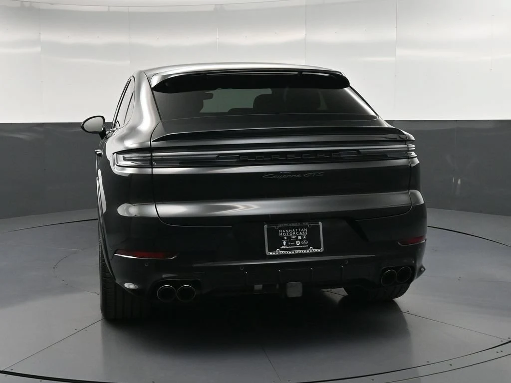 2025 Porsche Cayenne GTS Coupe, rear three-quarter view, Black