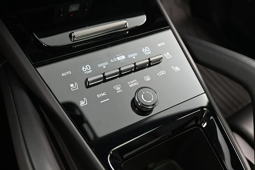 2025 Porsche Cayenne GTS Coupe interior, center console, Black