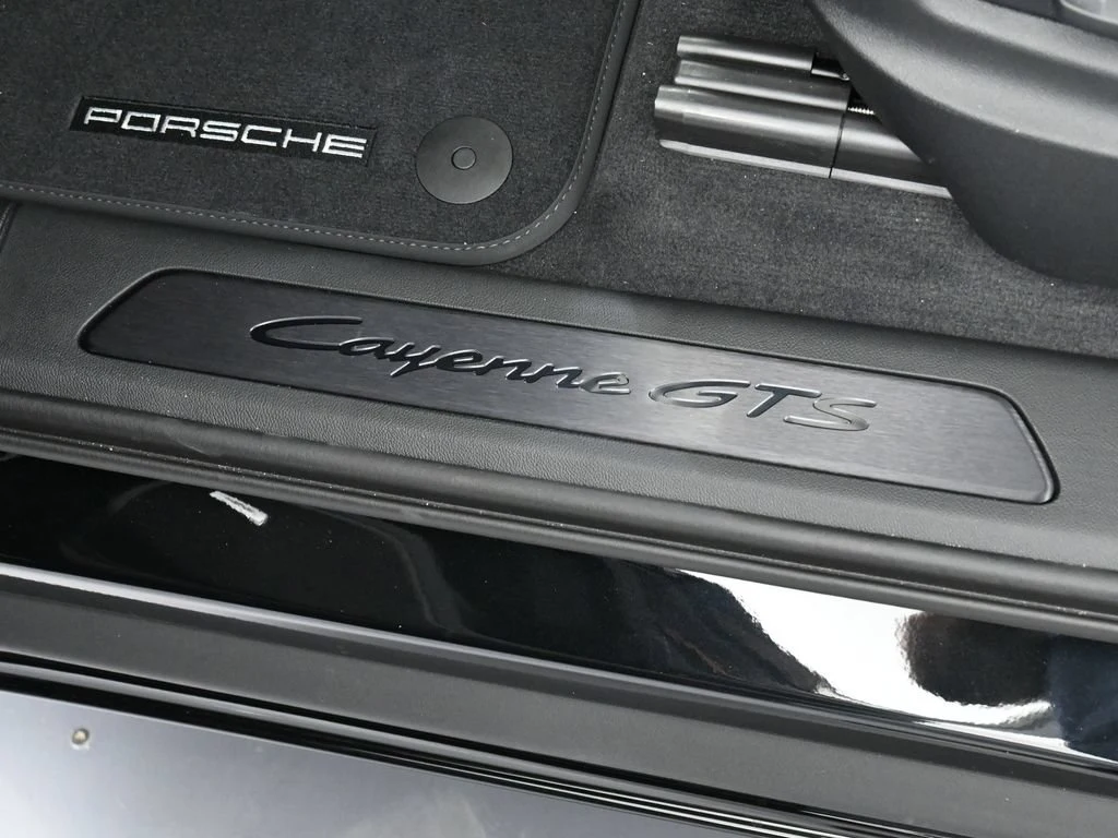 2026 Porsche Cayenne GTS Coupe interior, door sill, Black