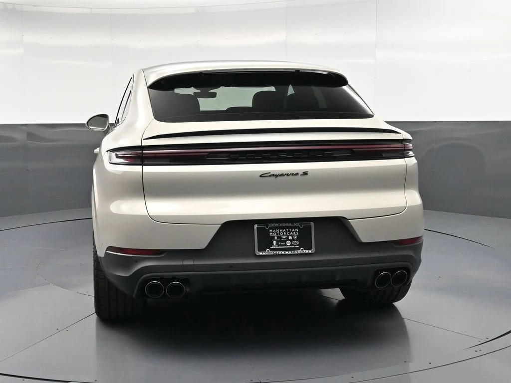 2026 Porsche Cayenne S Coupe, rear three-quarter view, Beige