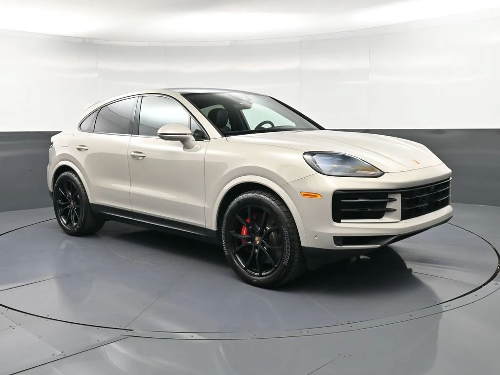 2026 Porsche Cayenne S Coupe for sale, front three-quarter view, Beige