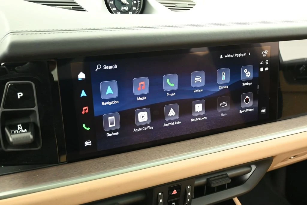 2026 Porsche Cayenne S Coupe interior, Black/Mojave Beige