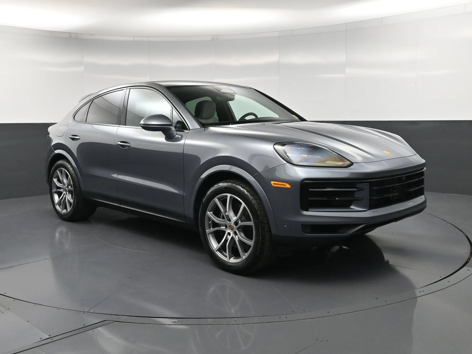 2027 Porsche Cayenne Coupe for sale, front three-quarter view, Grey