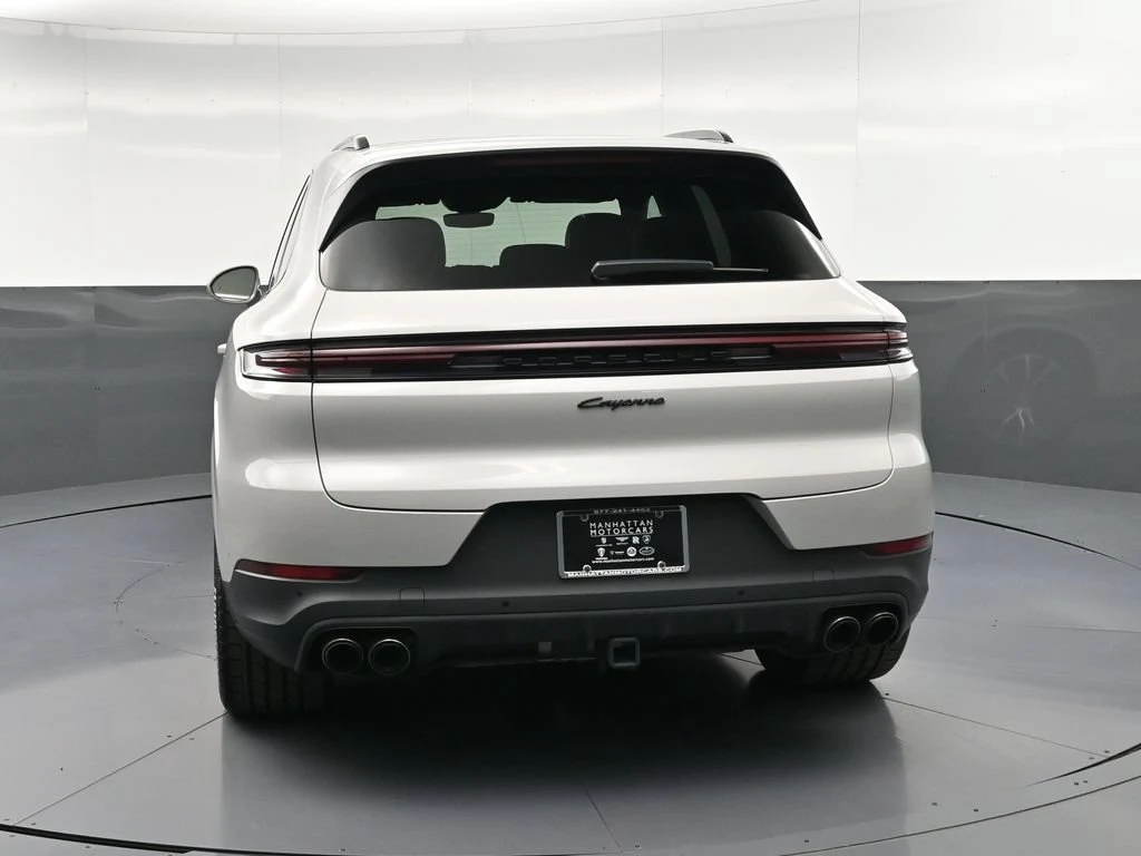 2026 Porsche Cayenne E-Hybrid, rear three-quarter view, Grey