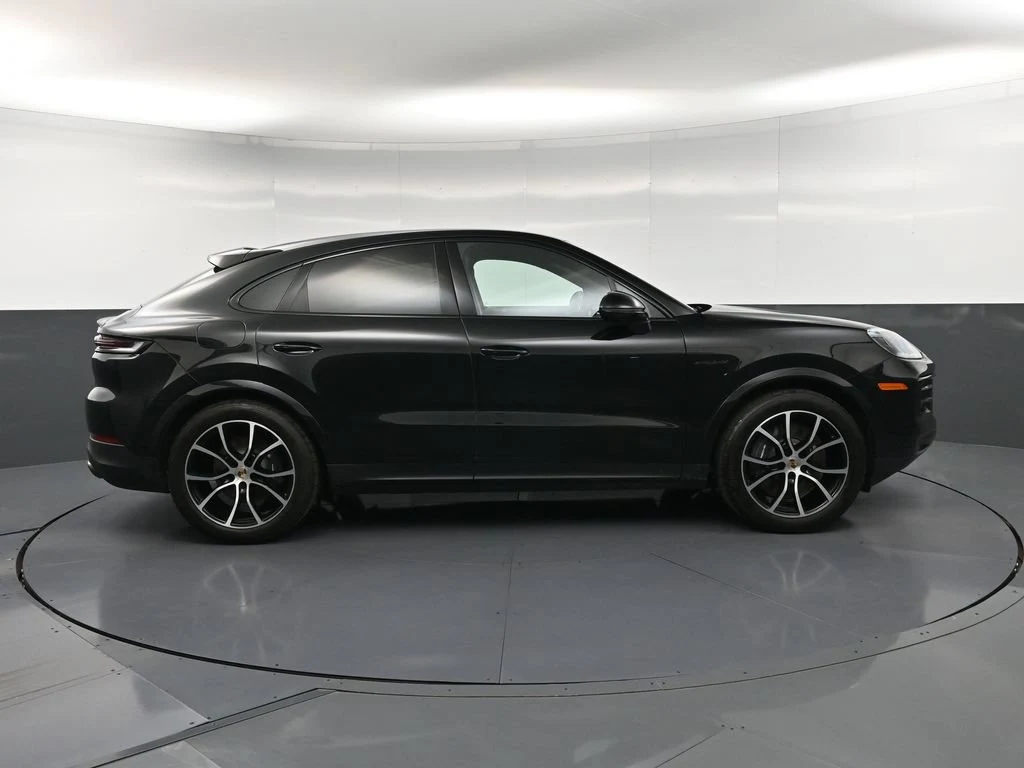 2025 Porsche Cayenne E-Hybrid Coupe, side profile, Black