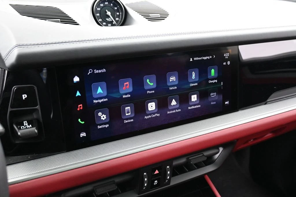 2026 Porsche Cayenne E-Hybrid Coupe interior, Black/Bordeaux Red