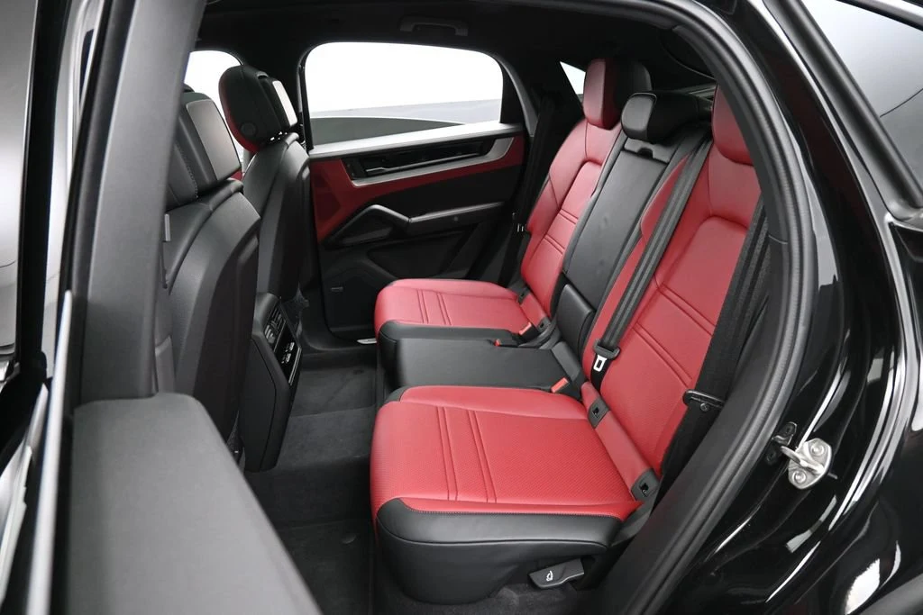 2026 Porsche Cayenne E-Hybrid Coupe interior, seats, Black/Bordeaux Red