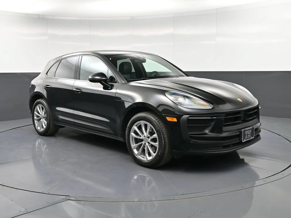 2023 Porsche Macan T for sale, front three-quarter view, Black