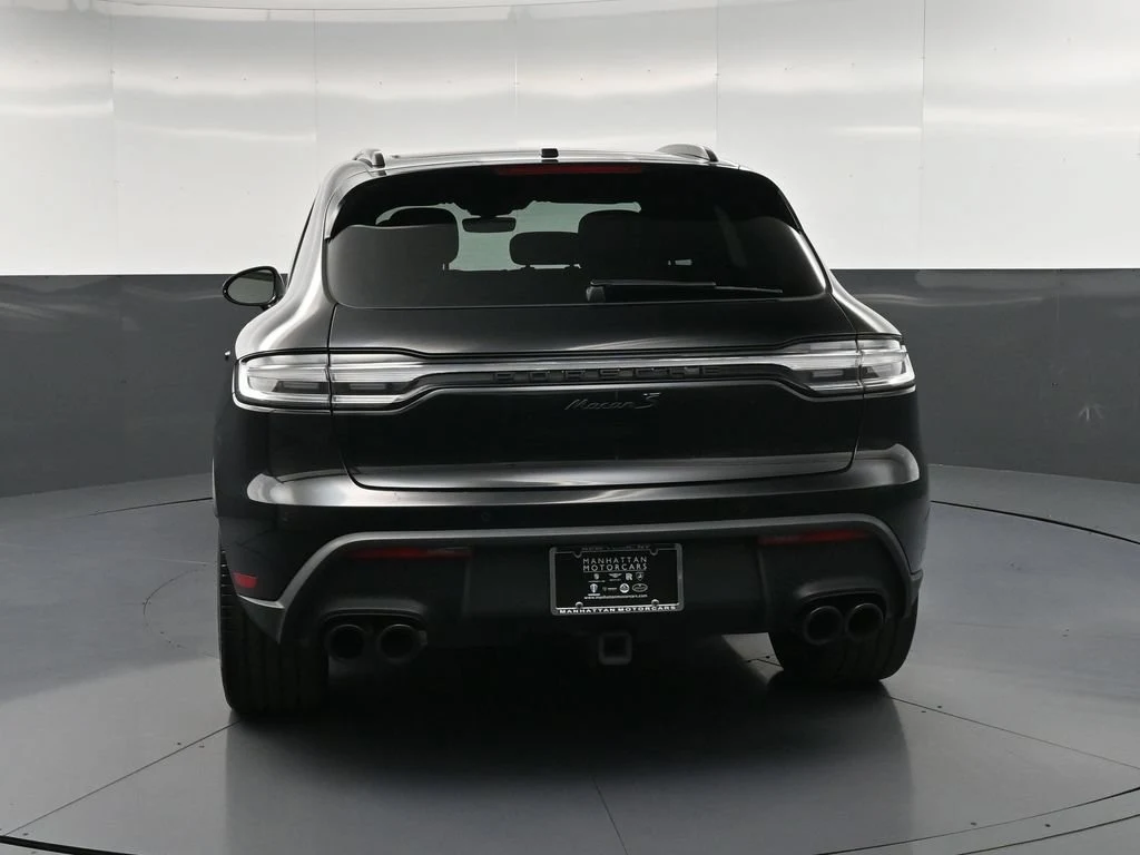 2023 Porsche Macan S, rear three-quarter view, Black
