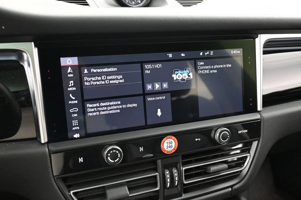2023 Porsche Macan S interior, dashboard, Black