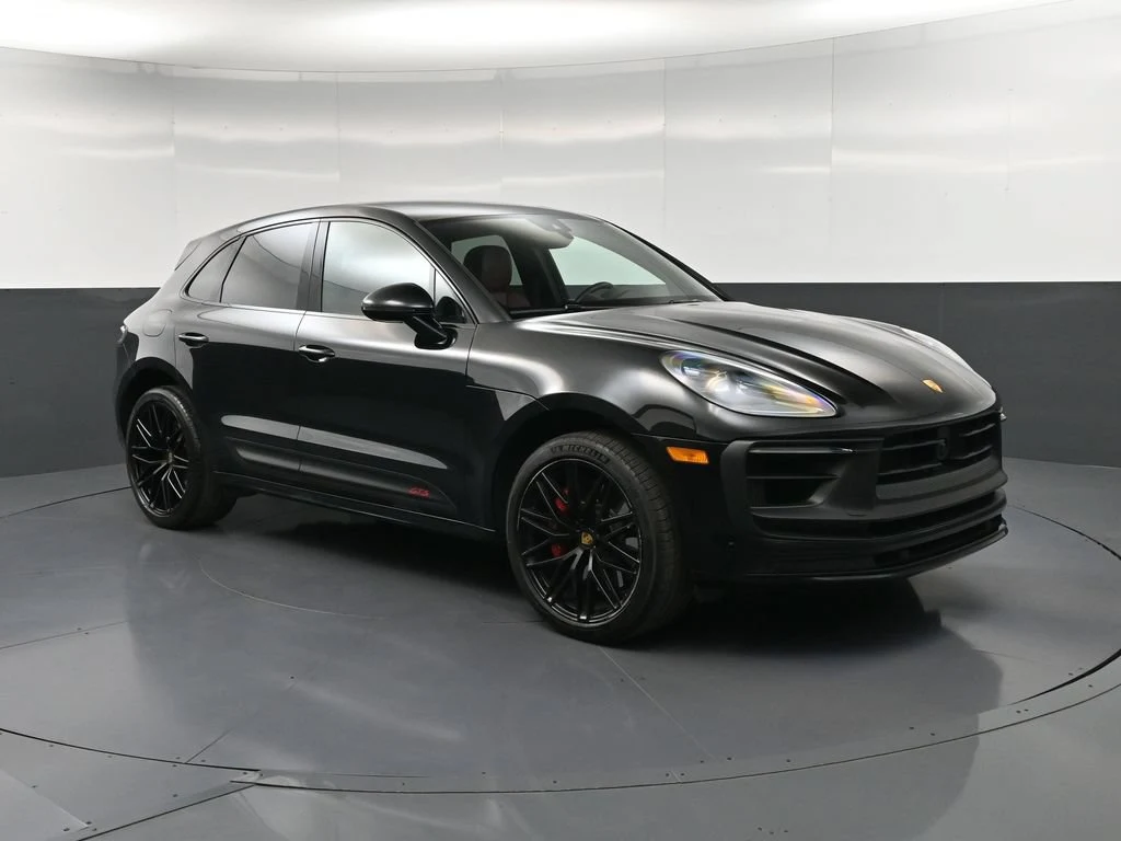 2023 Porsche Macan GTS for sale, front three-quarter view, Black