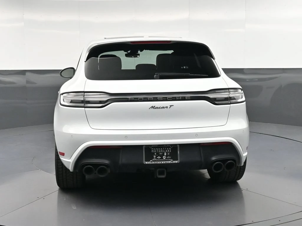 2023 Porsche Macan T, rear three-quarter view, White