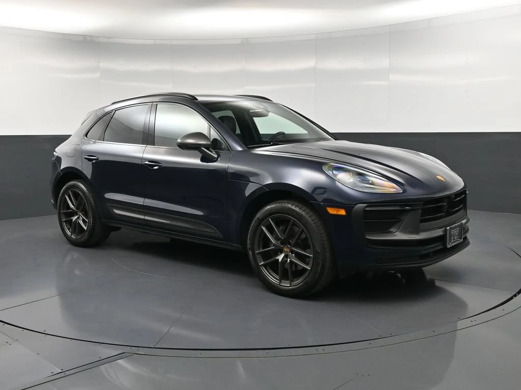 2023 Porsche Macan T for sale, front three-quarter view, Blue
