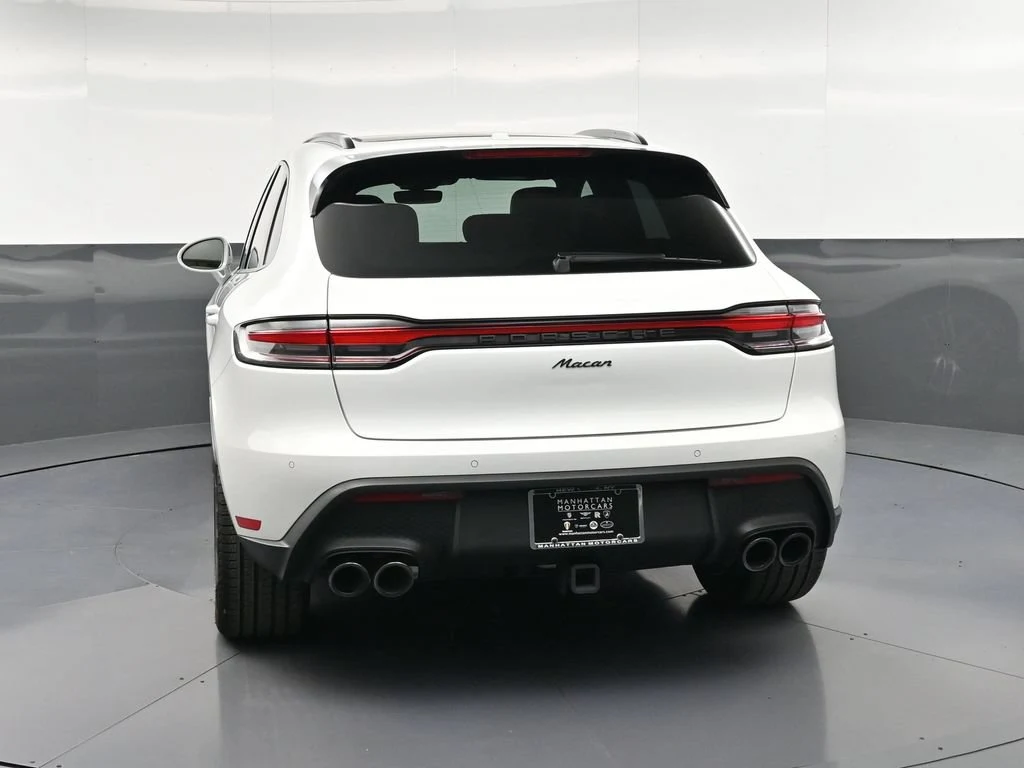 2023 Porsche Macan T, rear three-quarter view, White