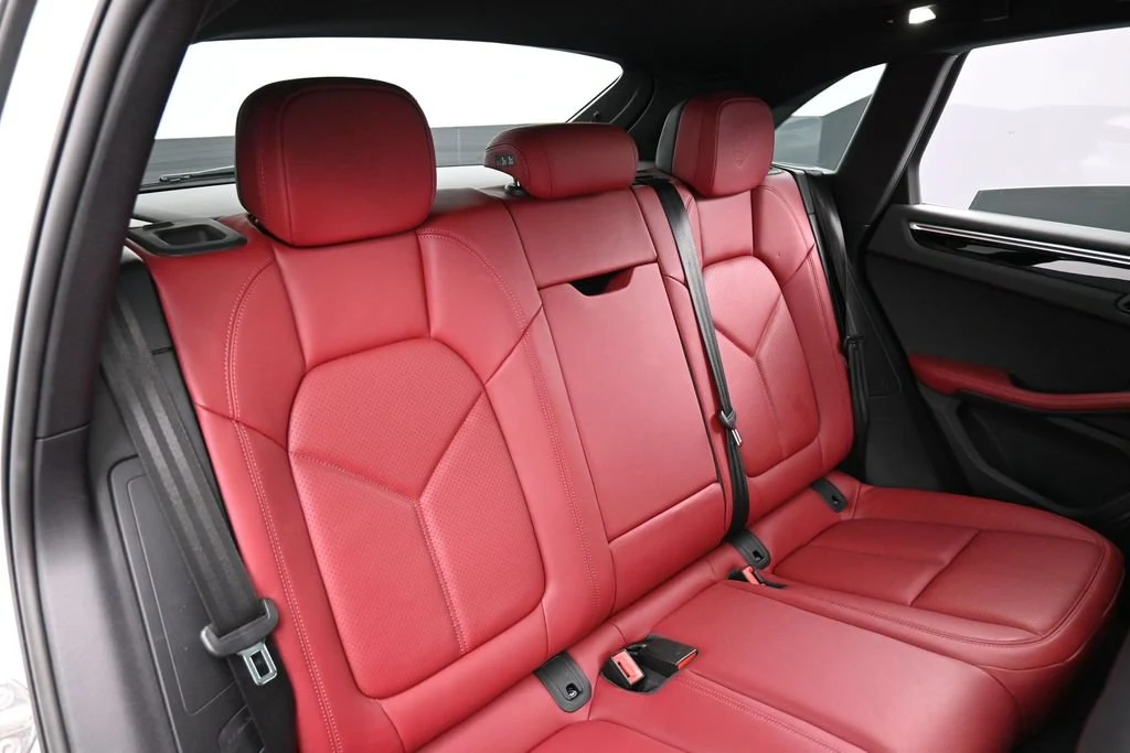 2023 Porsche Macan T interior, seats, Black/Bordeaux Red