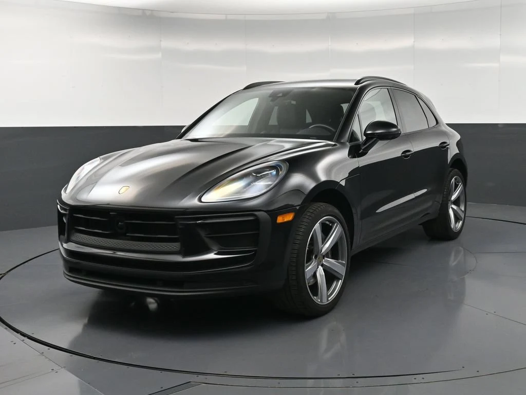 2024 Porsche Macan for sale, front three-quarter view, Black