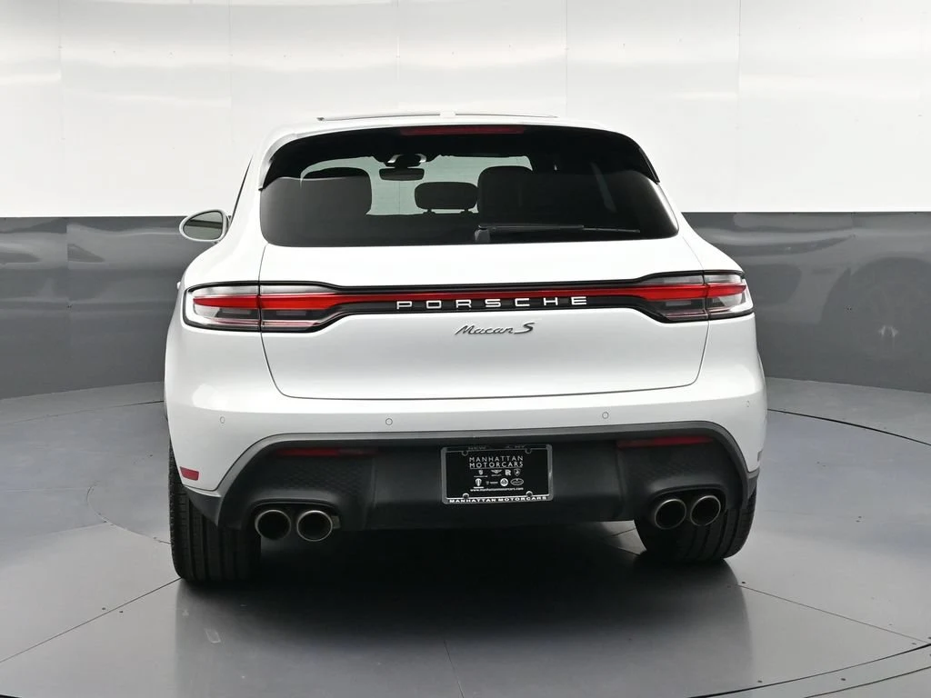 2024 Porsche Macan S, rear three-quarter view, White
