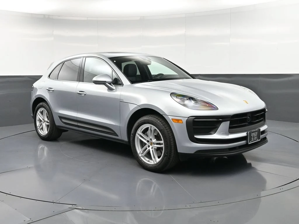 2025 Porsche Macan for sale, front three-quarter view, Silver