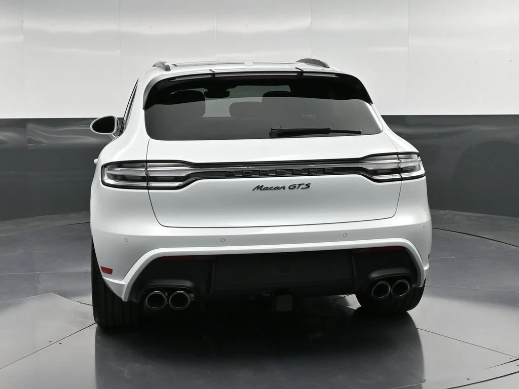 2026 Porsche Macan GTS, rear three-quarter view, White