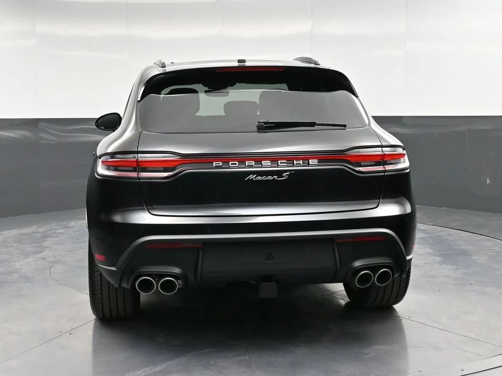 2026 Porsche Macan S, rear three-quarter view, Black