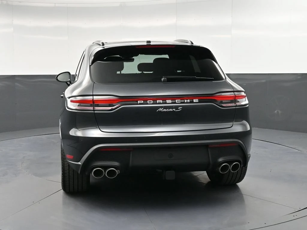 2026 Porsche Macan S, rear three-quarter view, Grey