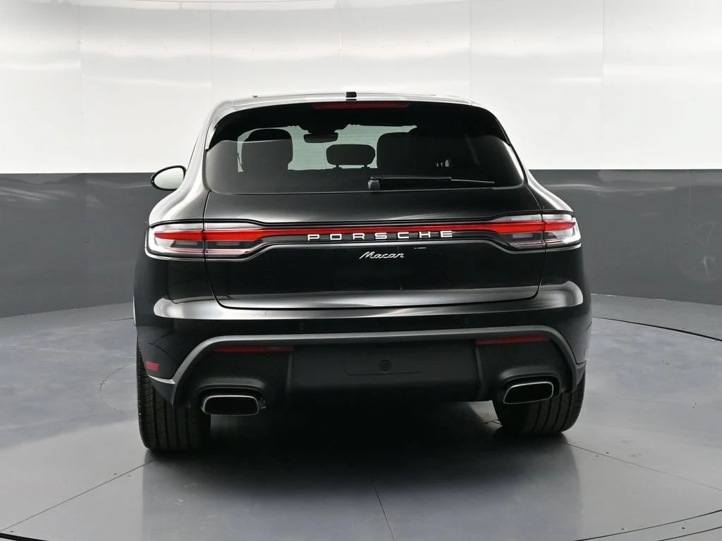 2026 Porsche Macan, rear three-quarter view, Black