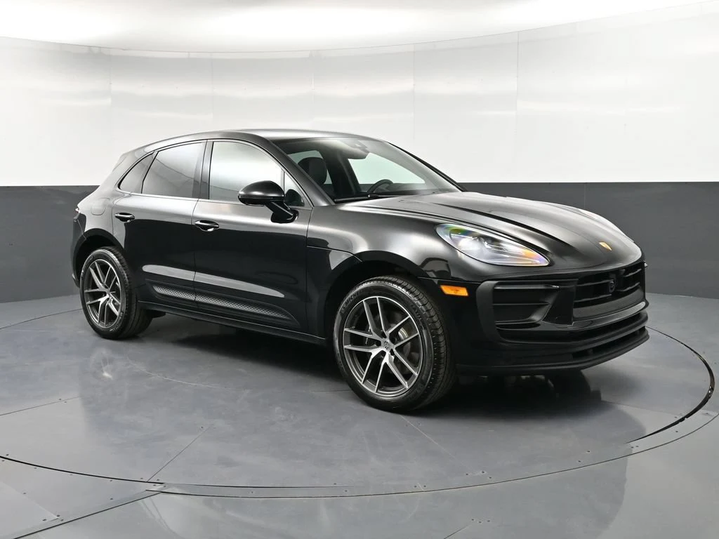 2026 Porsche Macan for sale, front three-quarter view, Black