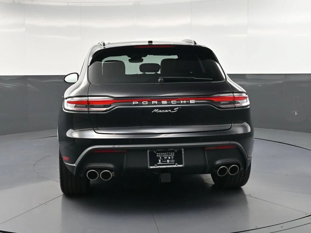 2026 Porsche Macan S, rear three-quarter view, Black