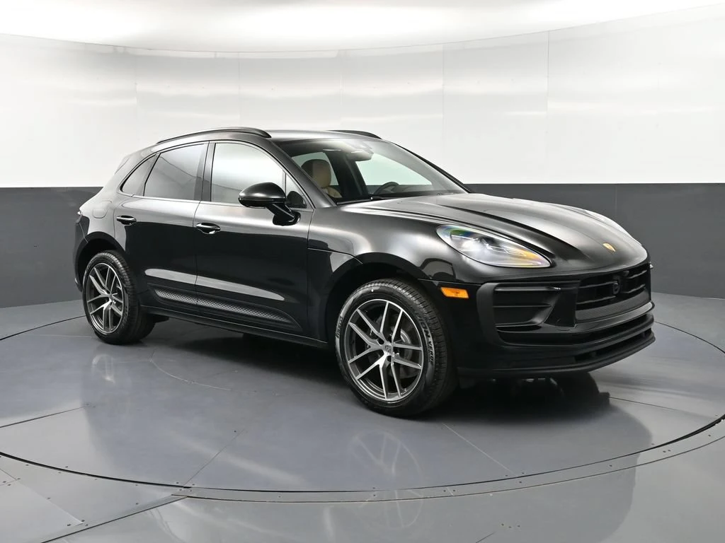 2026 Porsche Macan for sale, front three-quarter view, Black