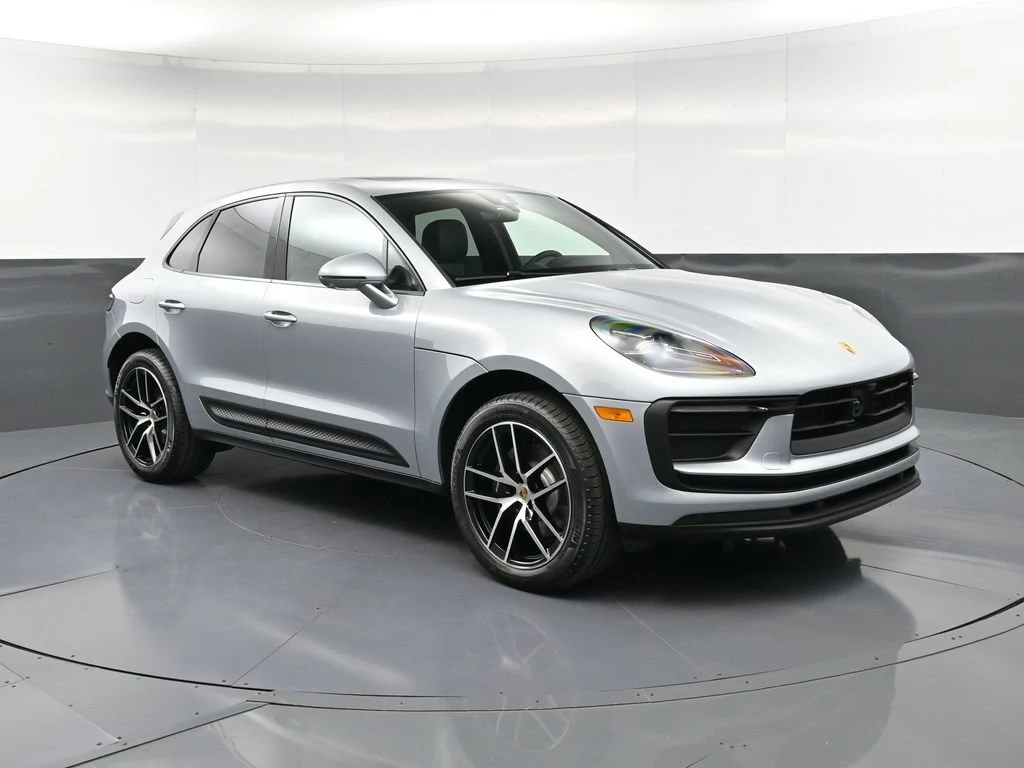 2026 Porsche Macan for sale, front three-quarter view, Silver
