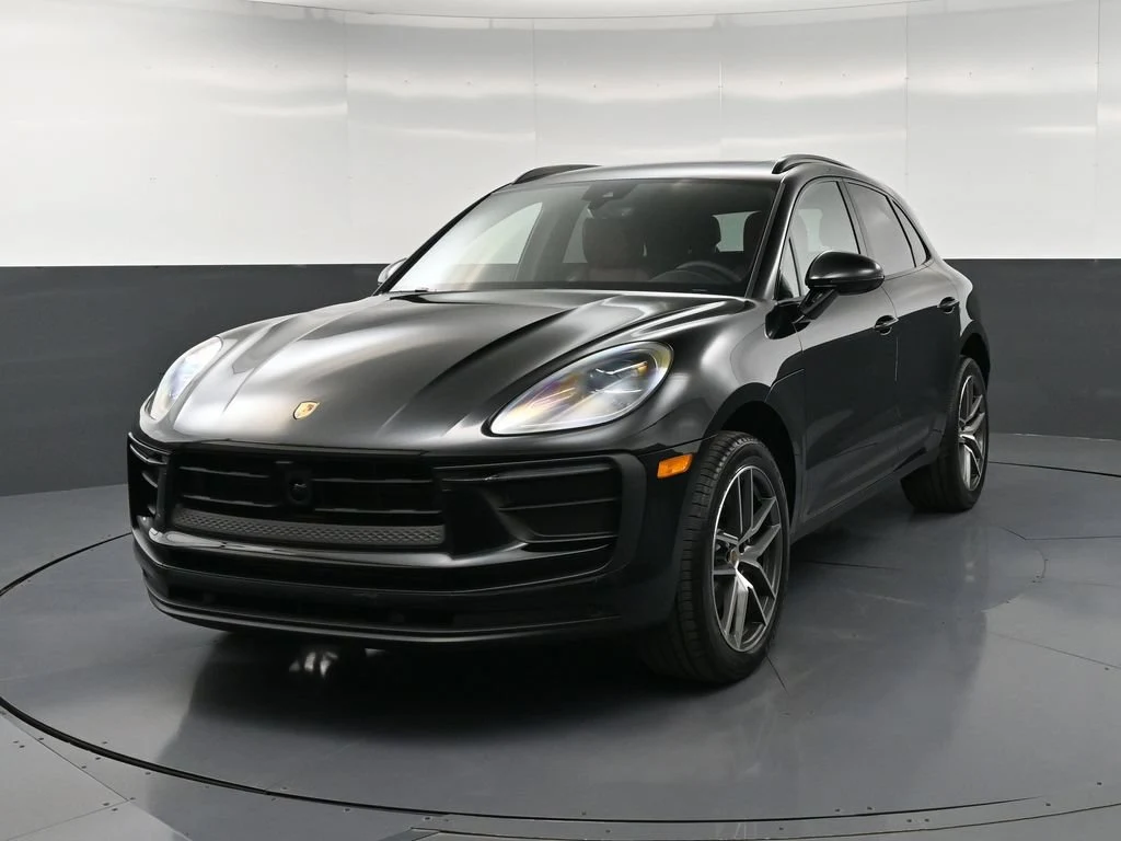 2026 Porsche Macan for sale, front three-quarter view, Black