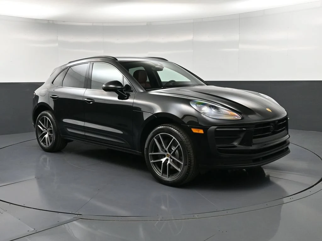 2026 Porsche Macan for sale, front three-quarter view, Black