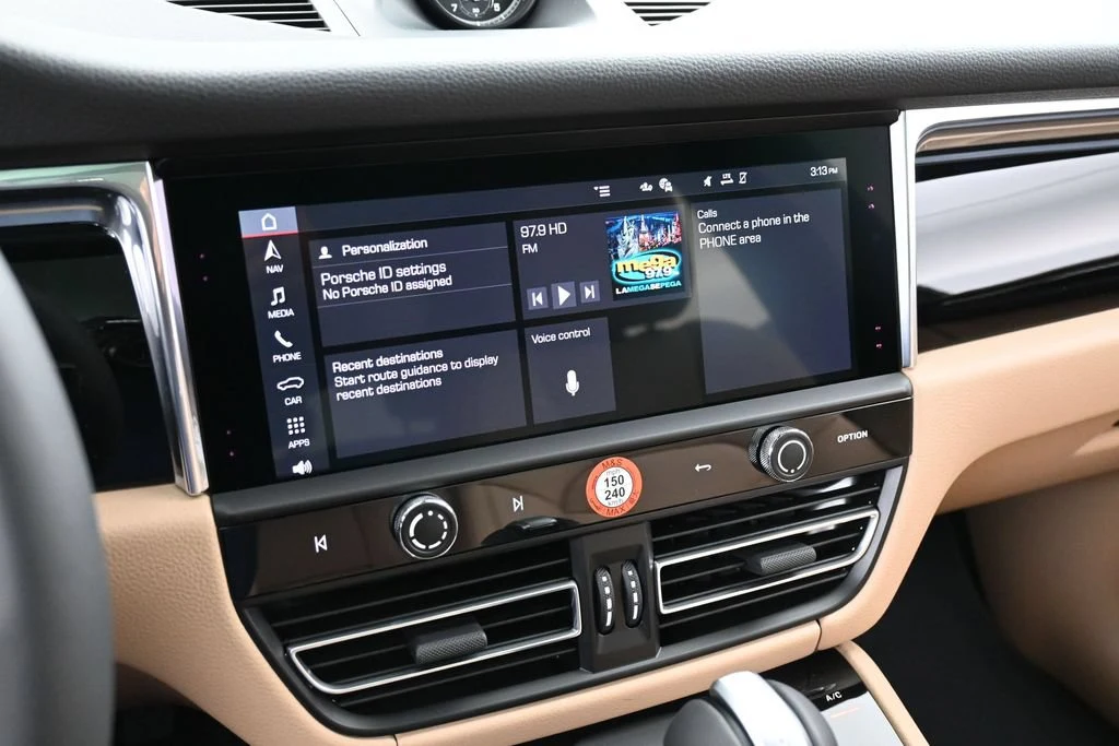 2026 Porsche Macan interior, dashboard, Black/Mojave Beige